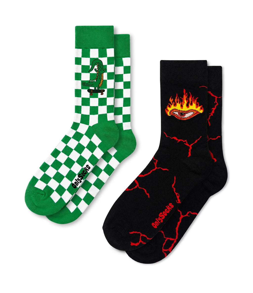 Skater Kid - Pack of 2 Crew Socks